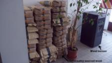Heating To heat the space, efficient wood burners are used, and the wood of course sustainably sourced