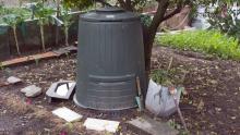 The family composted since Vera was little by digging an area for organic waste in the garden. Now they have this compost