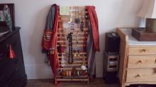 Shabnam found this rack on the streets and transformed into a jewellery stand, that's upcycling